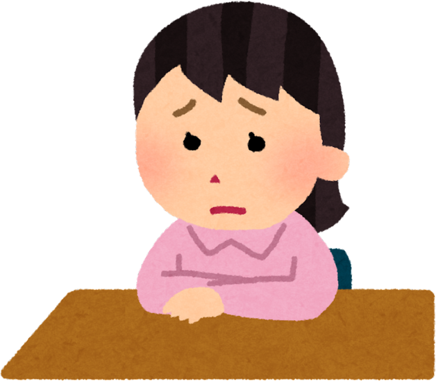 Illustration of a Pensive Young Girl