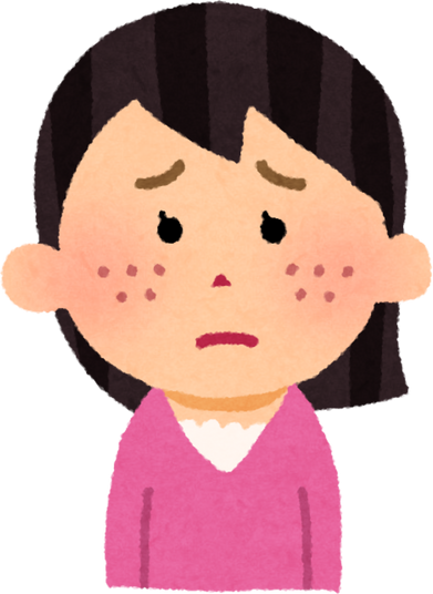 Illustration of a Woman with Acne Looking Worried